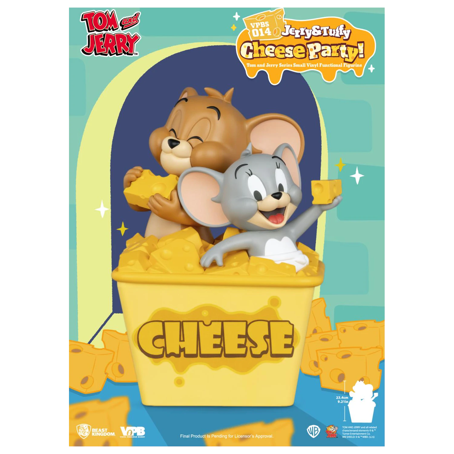 Tom & Jerry "Jerry & Tuffy Cheese Party" kasica prasica 23.4 cm fotografija proizvoda