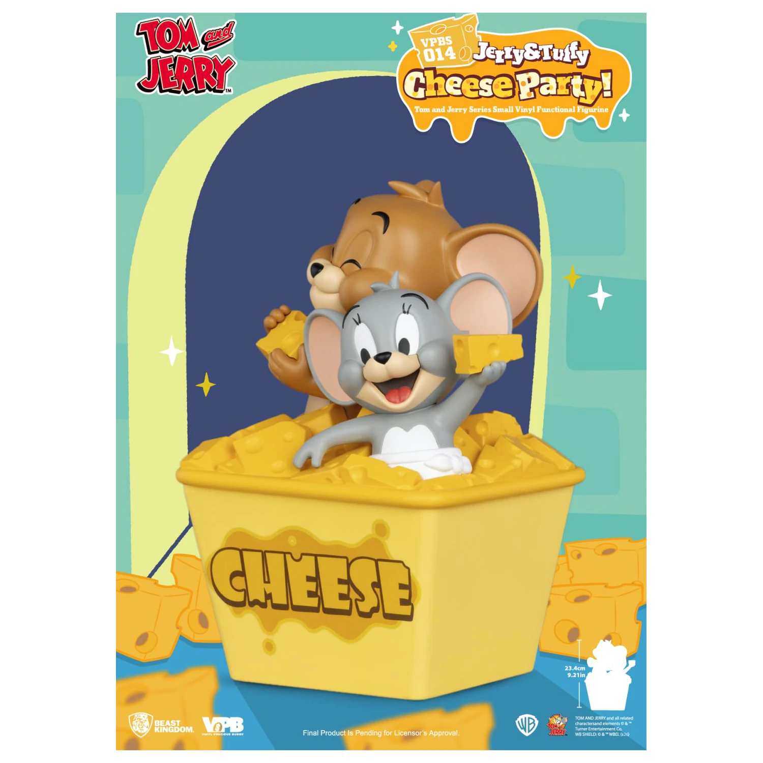 Tom & Jerry "Jerry & Tuffy Cheese Party" kasica prasica 23.4 cm fotografija proizvoda