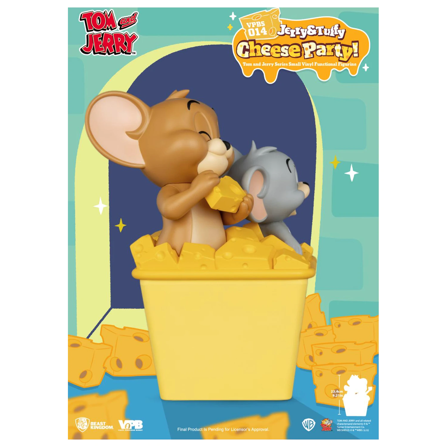 Tom & Jerry "Jerry & Tuffy Cheese Party" kasica prasica 23.4 cm fotografija proizvoda