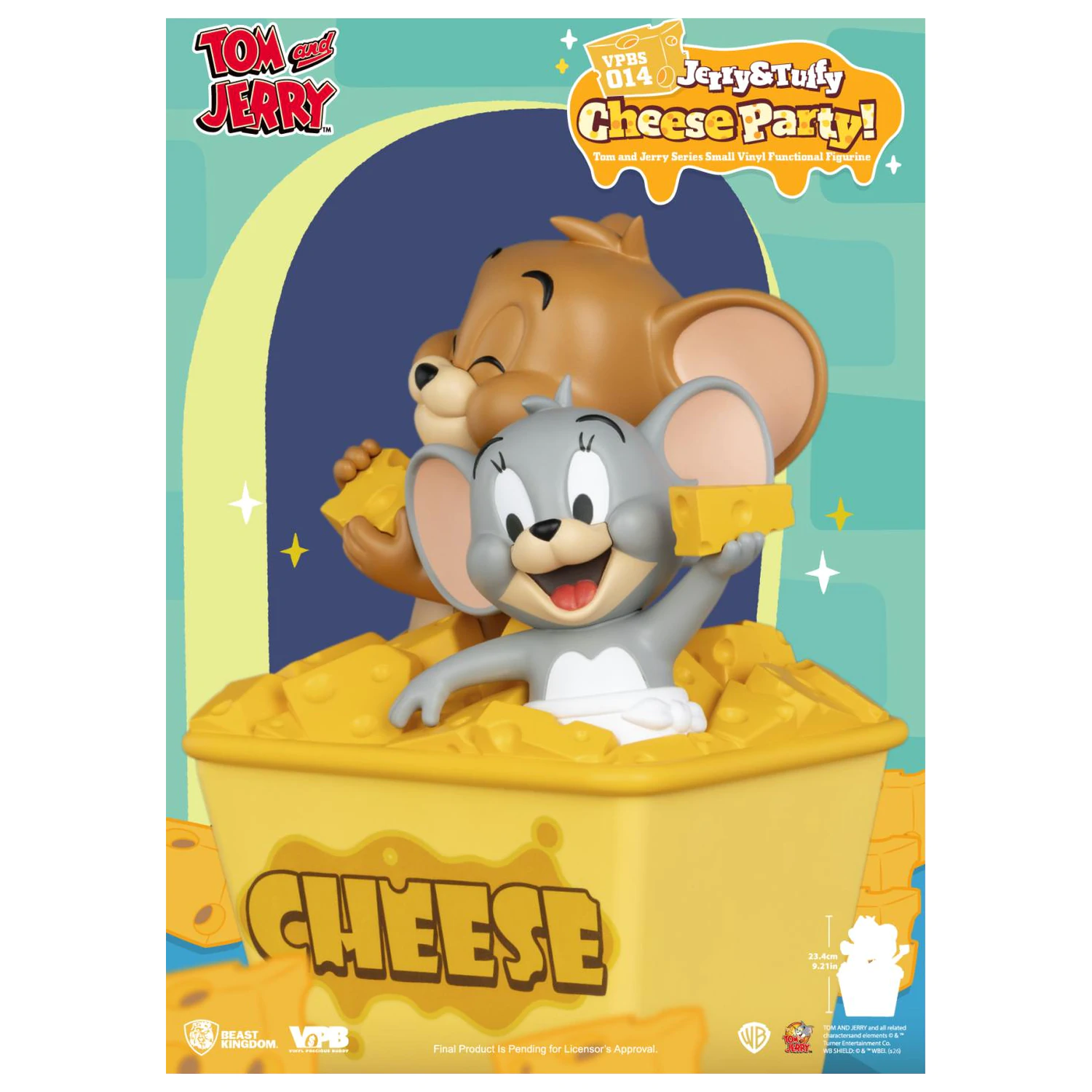 Tom & Jerry "Jerry & Tuffy Cheese Party" kasica prasica 23.4 cm fotografija proizvoda