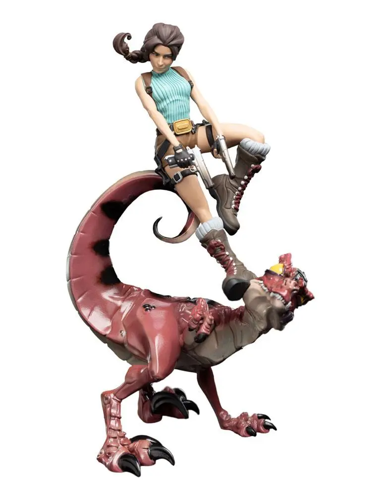 Tomb Raider Mini Epics Vinilna Figura Lara Croft & Raptor 24 cm fotografija proizvoda