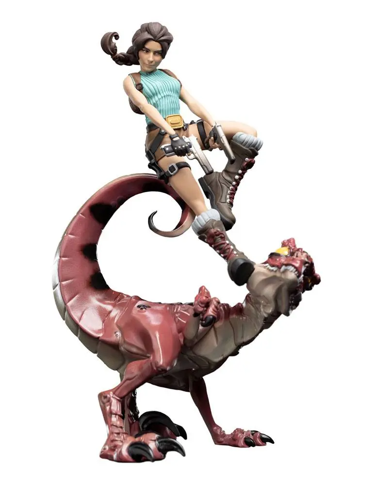 Tomb Raider Mini Epics Vinilna Figura Lara Croft & Raptor 24 cm fotografija proizvoda