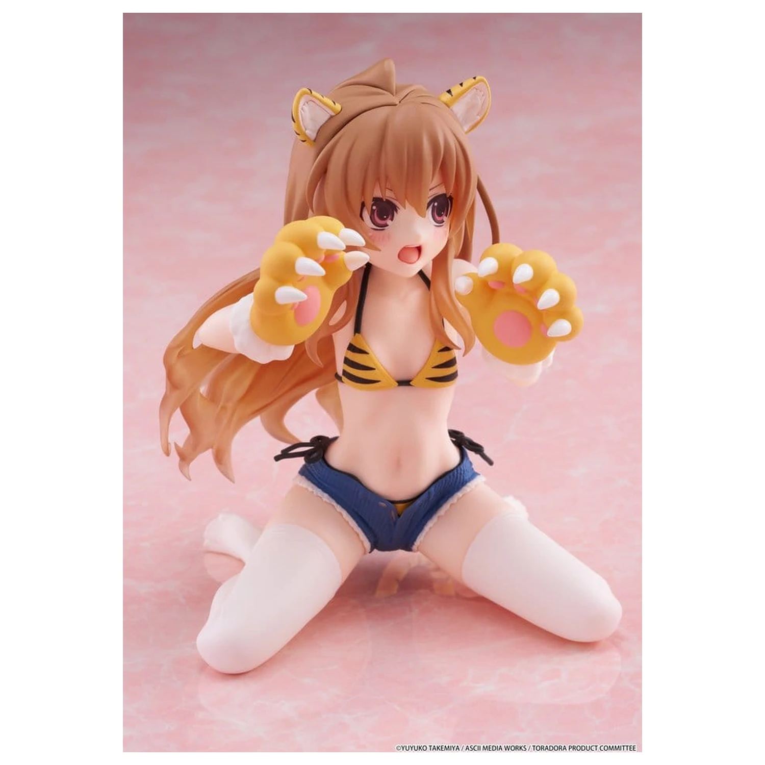 Toradora! Slatka PVC figura za stol Taiga Aisaka (verzija kupaćeg kostima tigra) 13 cm fotografija proizvoda