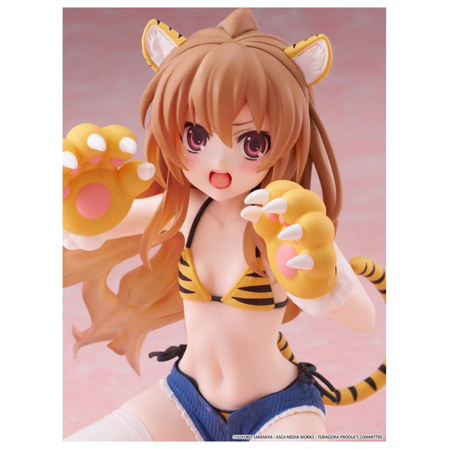 Toradora! Slatka PVC figura za stol Taiga Aisaka (verzija kupaćeg kostima tigra) 13 cm fotografija proizvoda