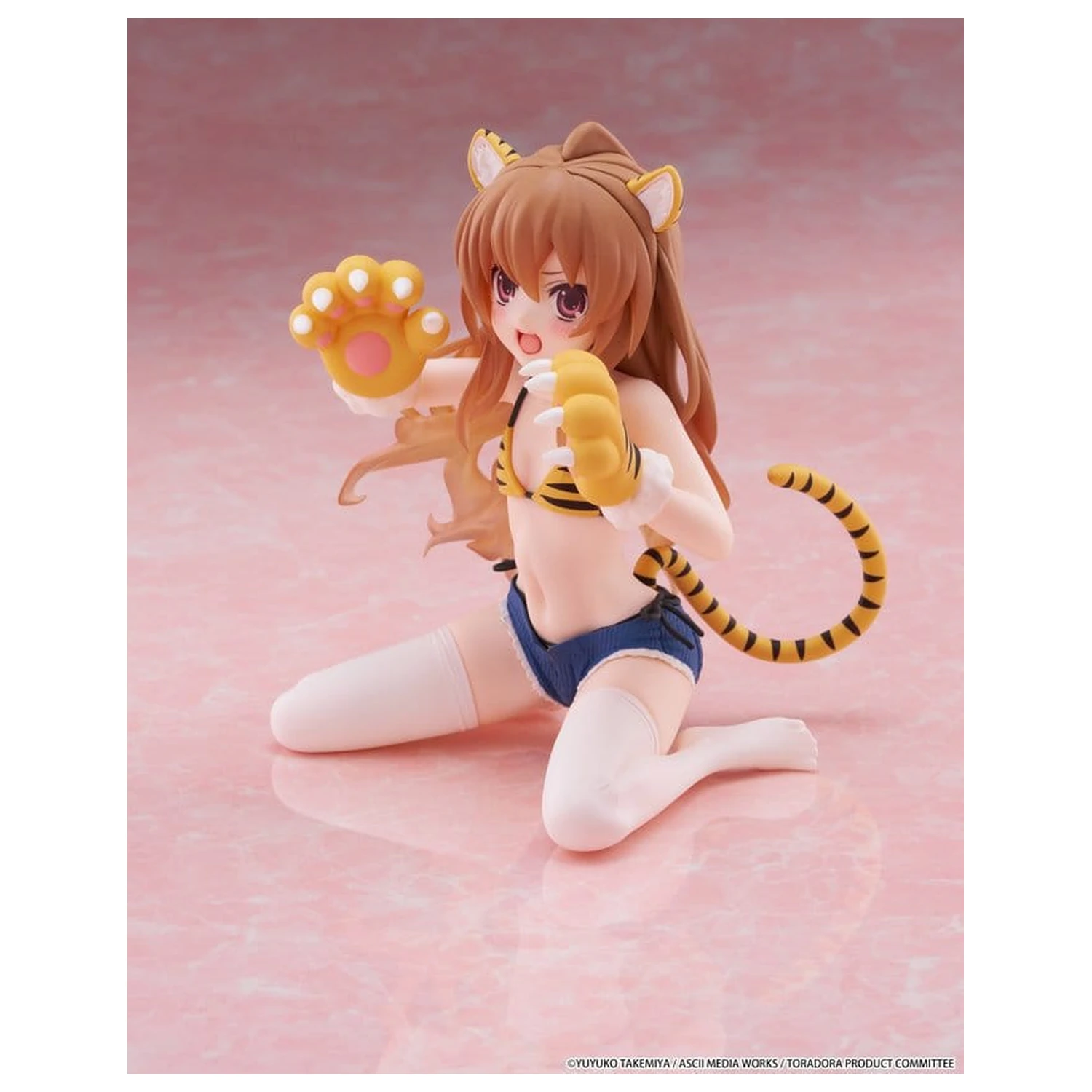 Toradora! Slatka PVC figura za stol Taiga Aisaka (verzija kupaćeg kostima tigra) 13 cm fotografija proizvoda