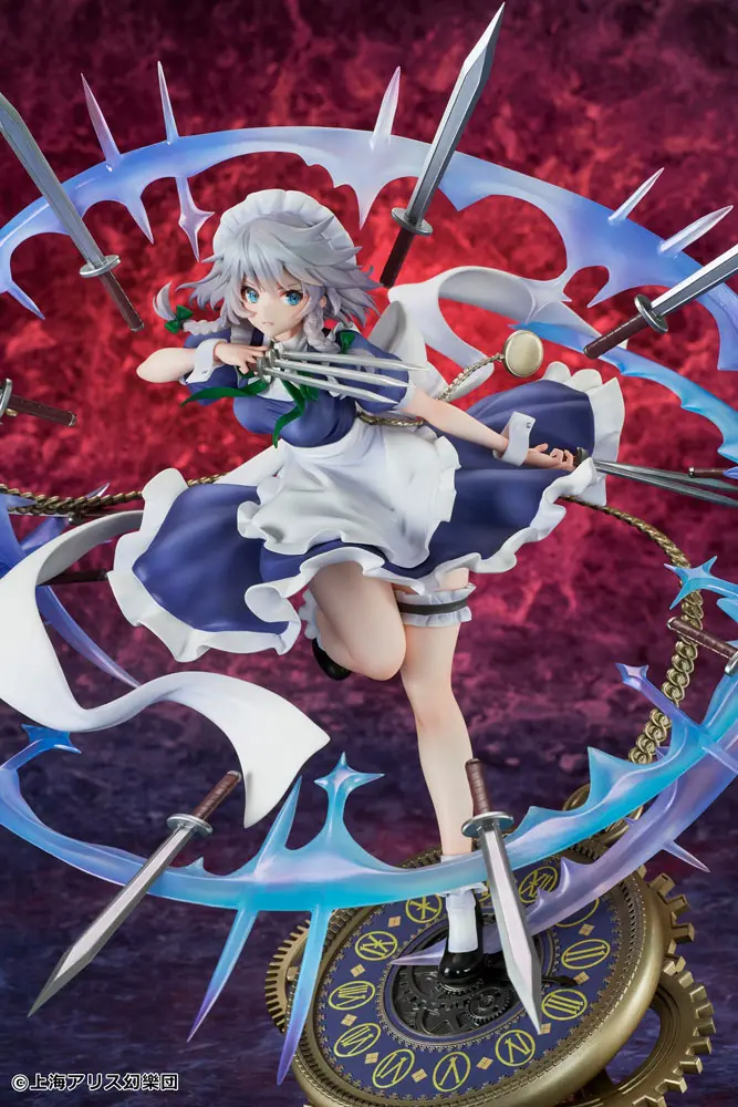 Touhou Project PVC Kip 1/7 Izayoi Sakuya ilustracija TEDDY 32 cm fotografija proizvoda