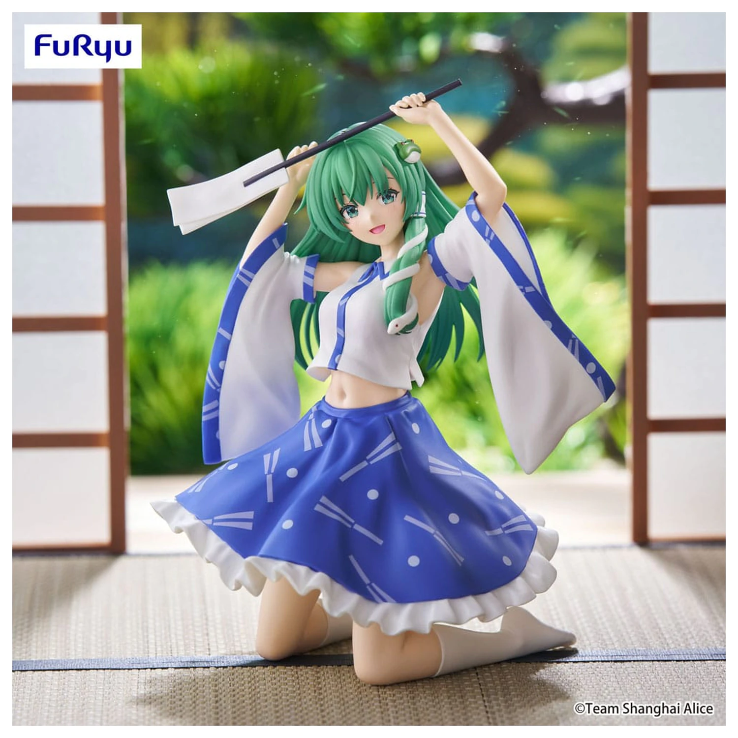 Touhou Project Noodle Stopper PVC kipić Sanae Kochiya 13 cm fotografija proizvoda