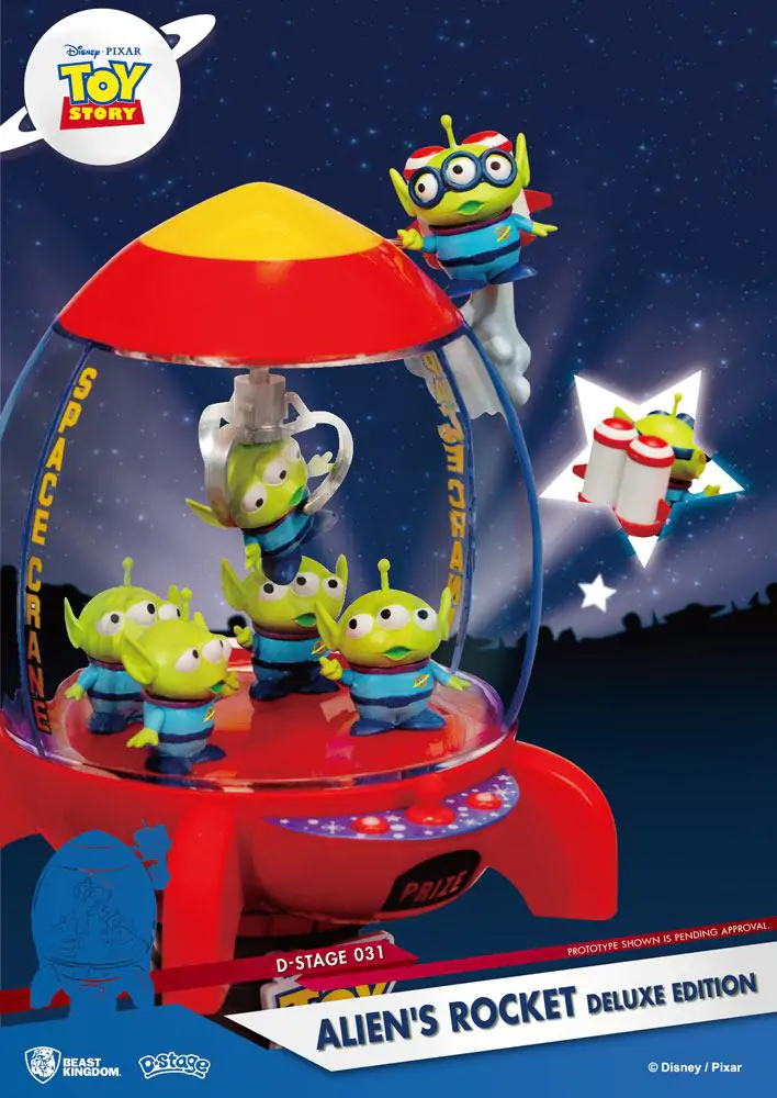 Toy Story D-Stage PVC Diorama Alien&#039;s Rocket Deluxe Edition 15 cm fotografija proizvoda