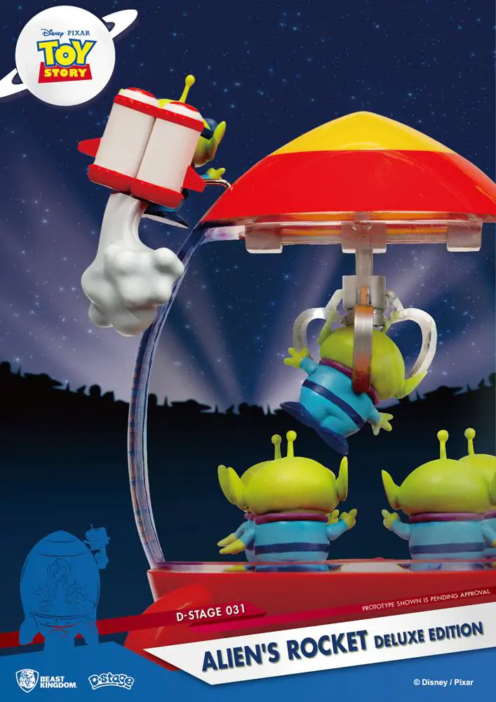 Toy Story D-Stage PVC Diorama Alien&#039;s Rocket Deluxe Edition 15 cm fotografija proizvoda