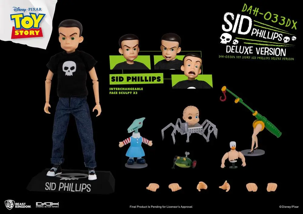 Toy Story Dynamic 8ction Heroes akcijska figura Sid Phillips Deluxe verzija 14 cm fotografija proizvoda