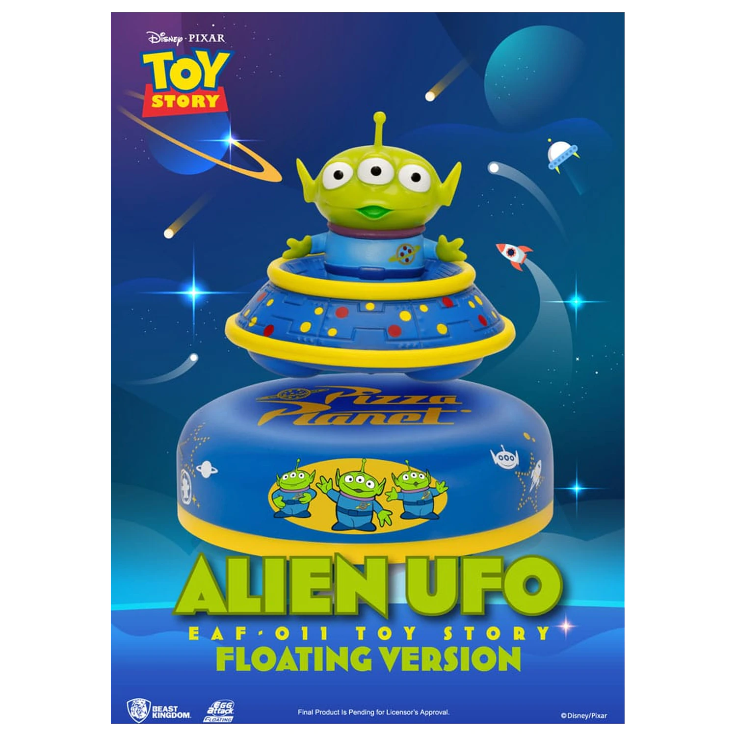 Toy Story Egg Attack plutajući model Alien UFO 6 cm fotografija proizvoda