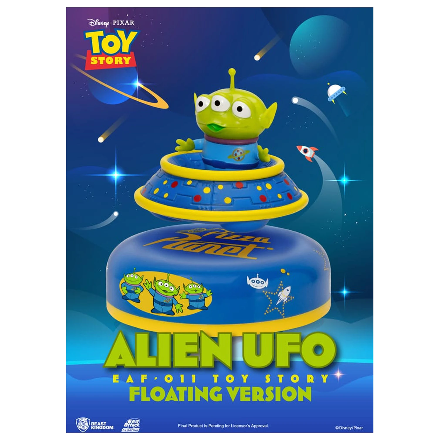 Toy Story Egg Attack plutajući model Alien UFO 6 cm fotografija proizvoda