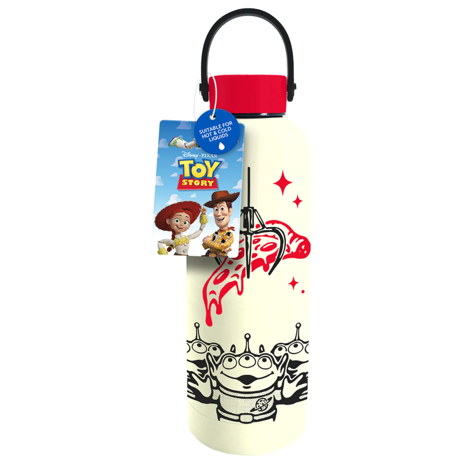 Toy Story Pizza Planet Metalna boca za vodu s omčom za nošenje 500 ml fotografija proizvoda