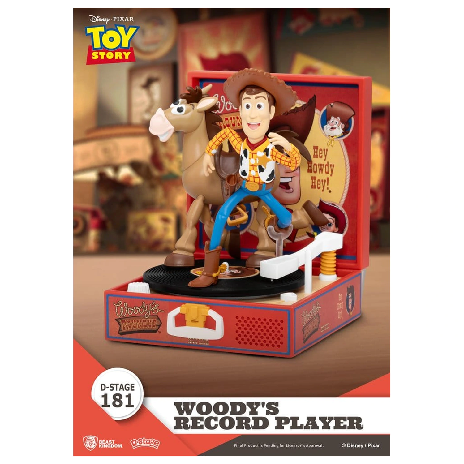 Toy Story Record Player Series PVC figura Woody's Record Player 13 cm fotografija proizvoda