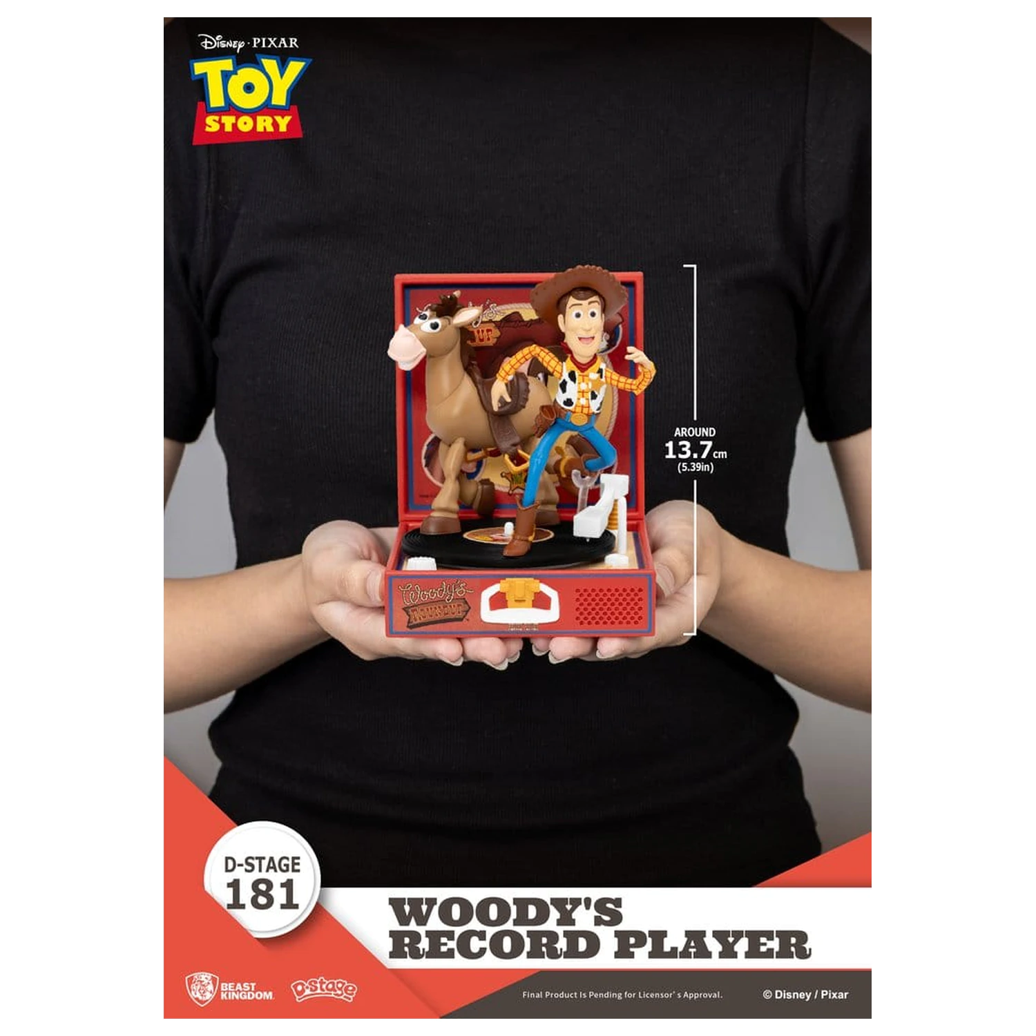 Toy Story Record Player Series PVC figura Woody's Record Player 13 cm fotografija proizvoda