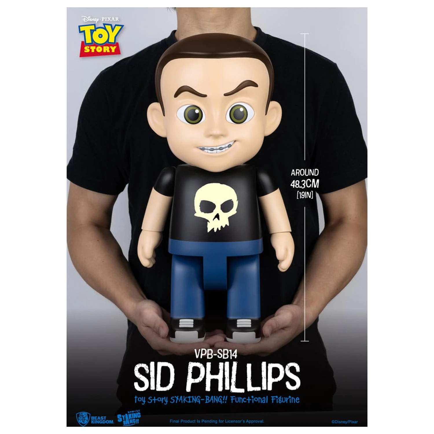 Toy Story Piggy vinilna kasica prasica Sid Phillips 48 cm fotografija proizvoda