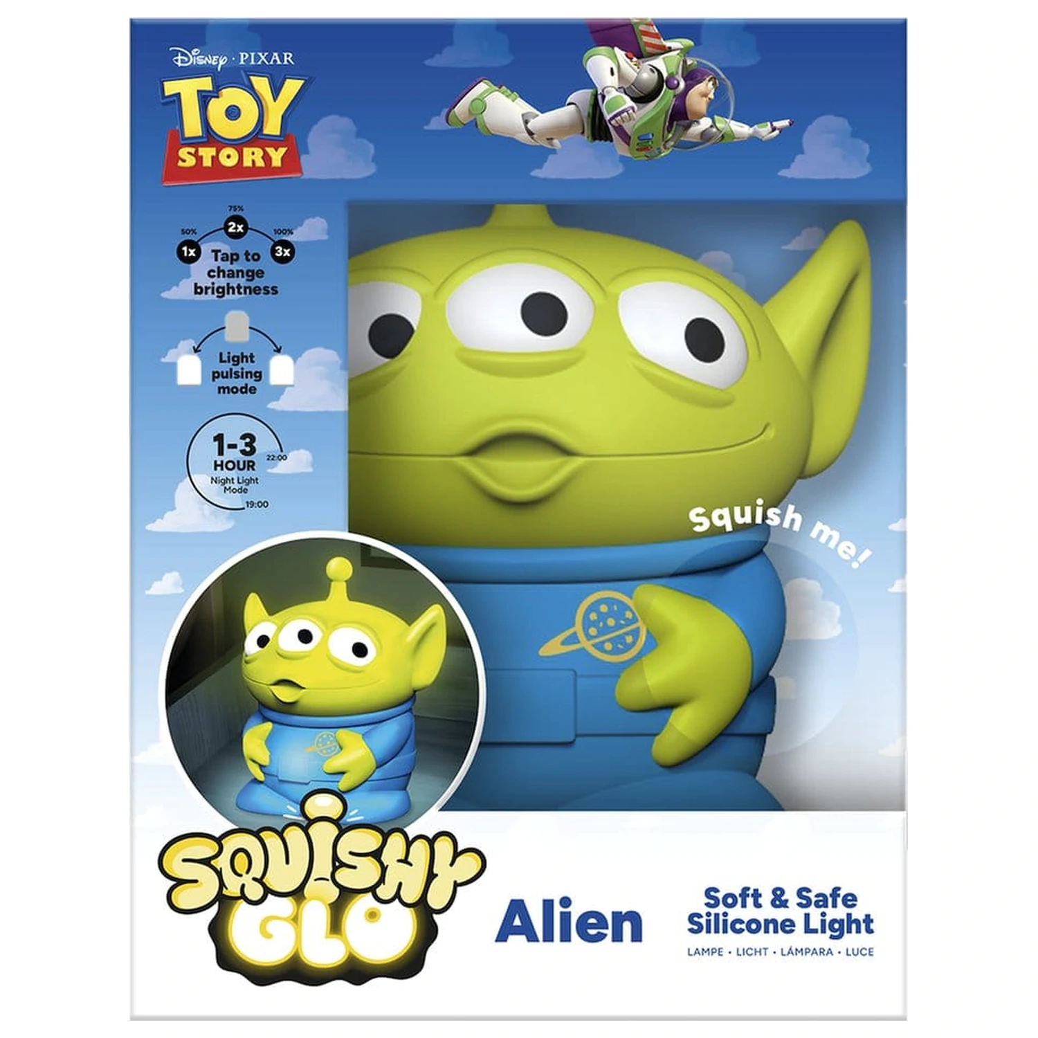 Toy Story SquishyGlo Silikonsko Svjetleći Alien, Punjivi fotografija proizvoda