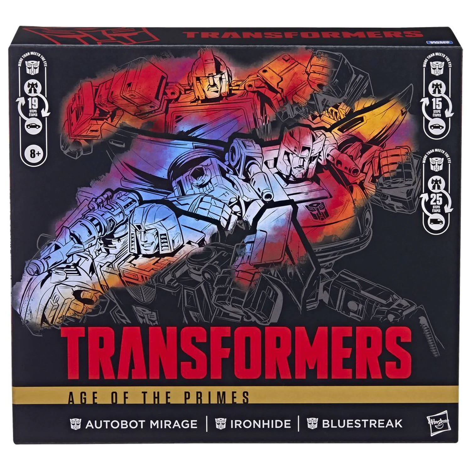 Transformers Age of the Primes Autobot Mirage & Ironhide & Bluestreak set od 3 figure 13-15 cm fotografija proizvoda