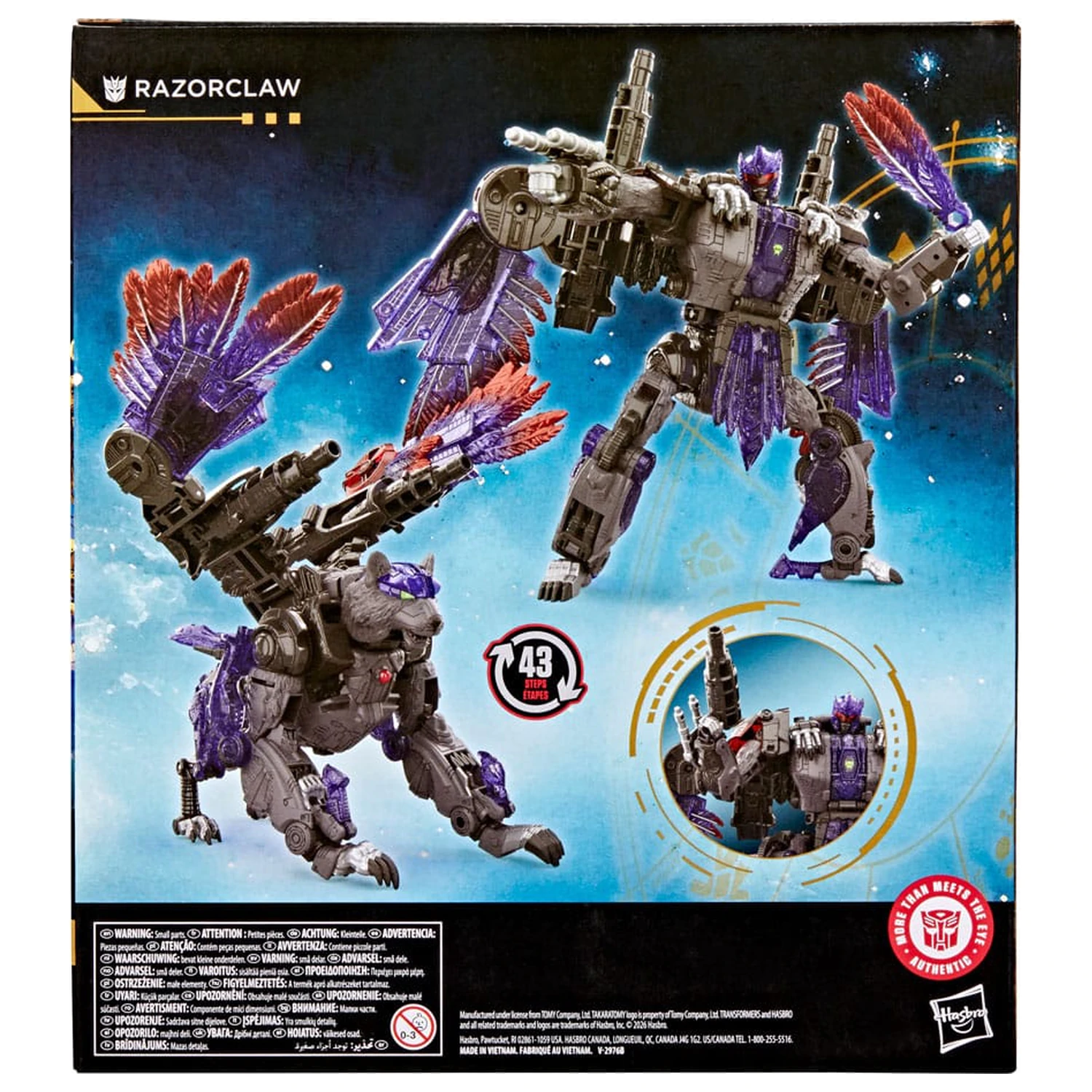 Transformers Age of the Primes Leader Class akcijska figura Razorclaw 19 cm fotografija proizvoda