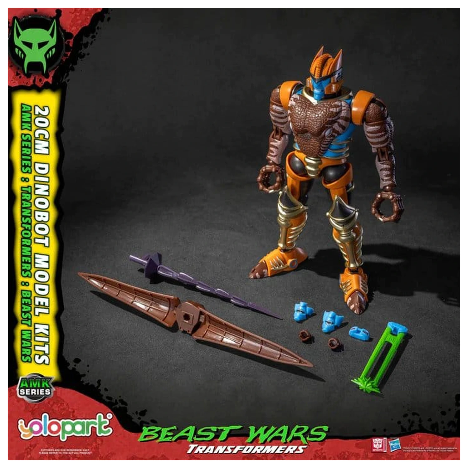 Transformers: Beast Wars AMK Series komplet plastičnih modela Dinobot 20 cm fotografija proizvoda