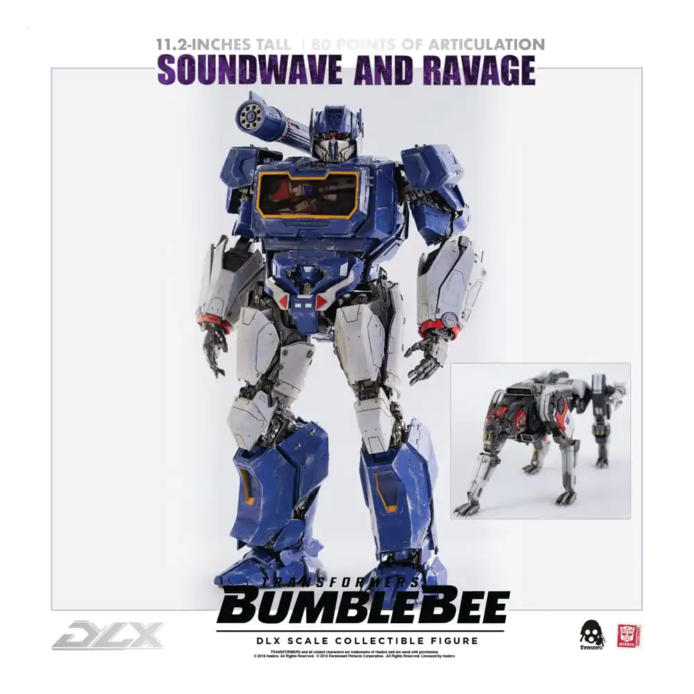 Transformers Bumblebee DLX figura 2-paket 1/6 Soundwave & Ravage 28 cm fotografija proizvoda