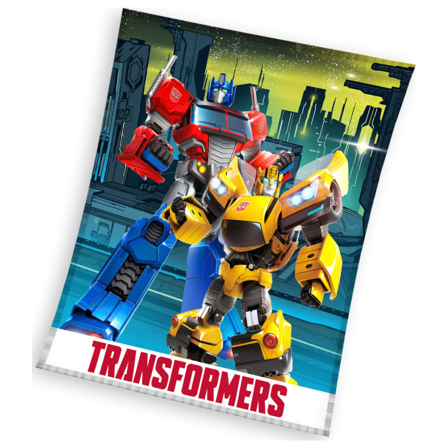 Transformers Cybercore deka od flisa fotografija proizvoda