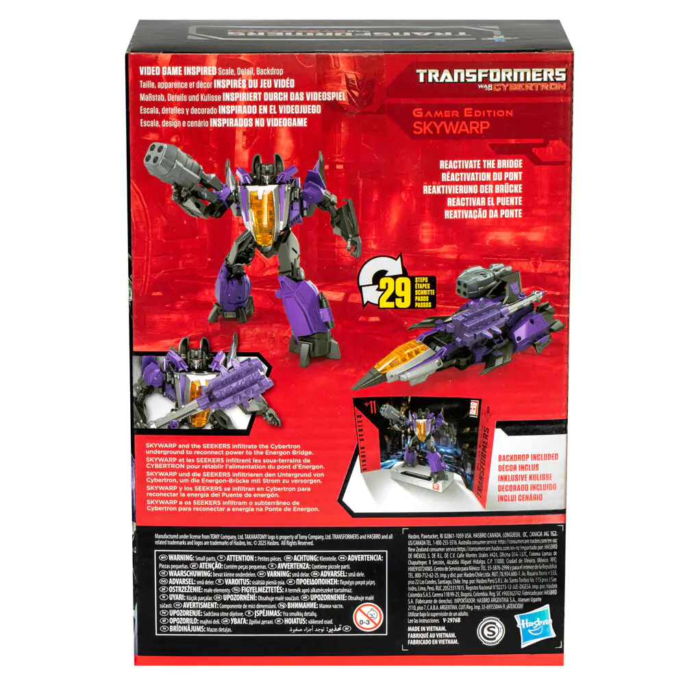 Transformers Cybertron Studio Series Gamer Edition Skywarp figura 16,5 cm fotografija proizvoda