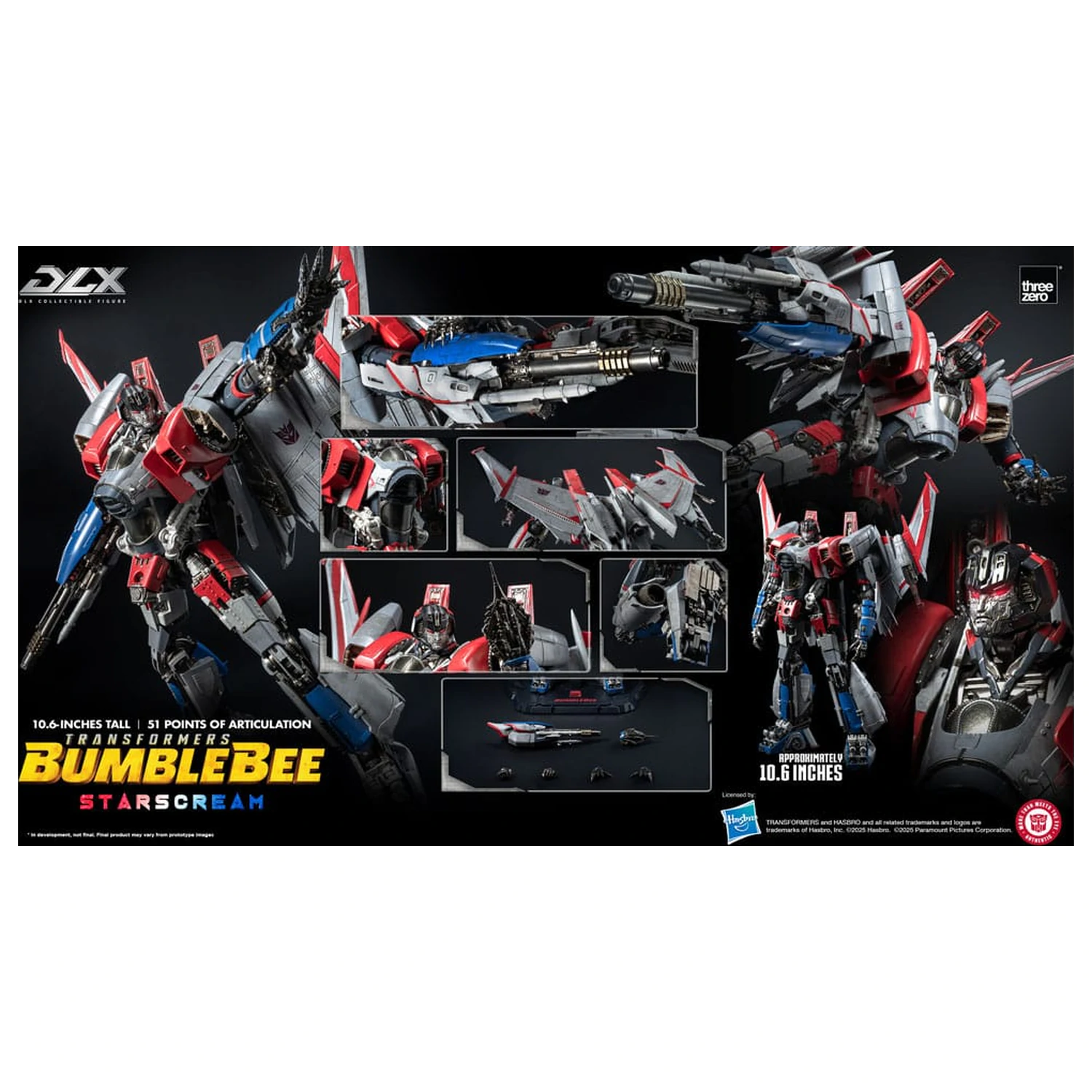 Transformers DLX akcijska figura Starscream Bumblebee 27 cm fotografija proizvoda