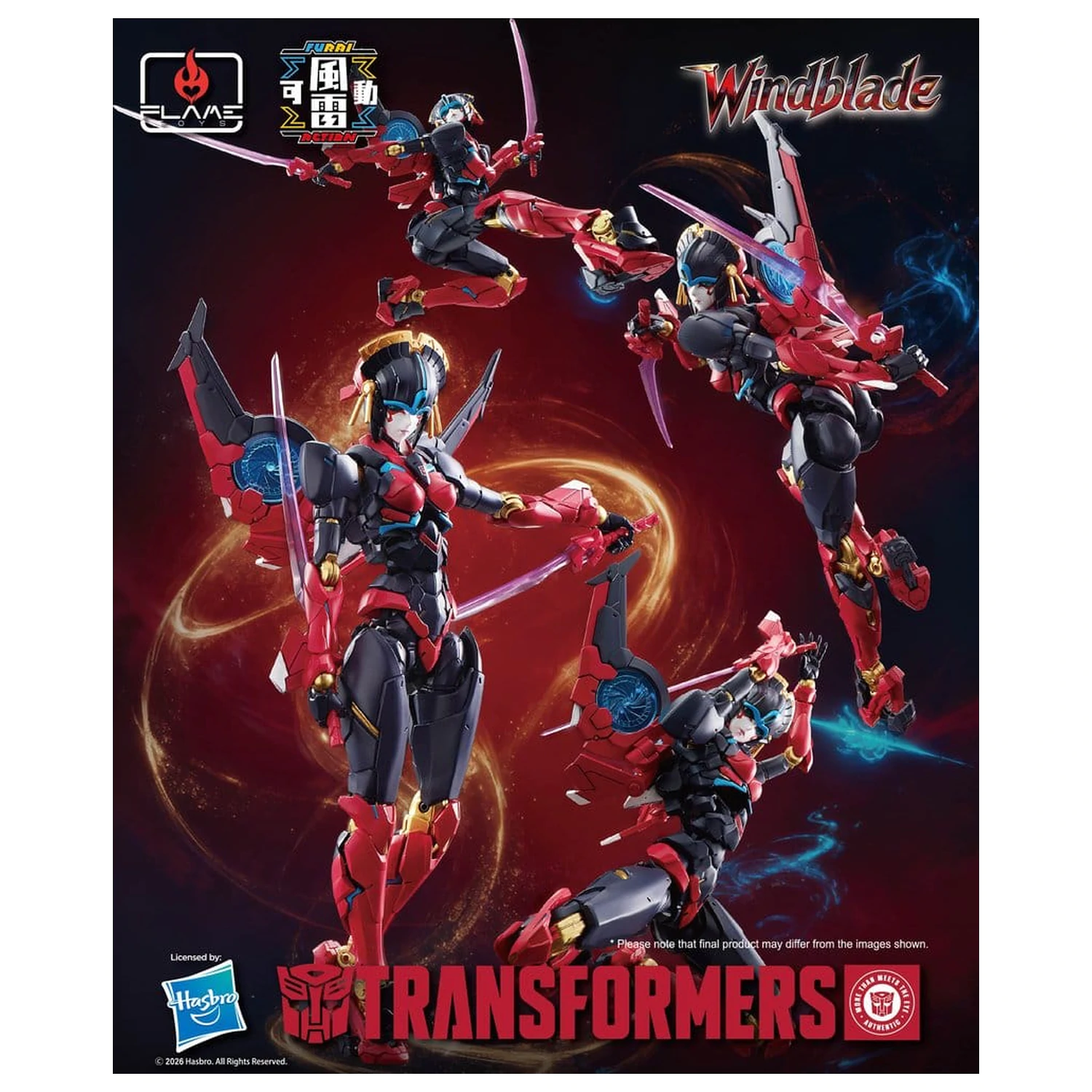 Transformers Furai Action akcijska figura Windblade 16 cm fotografija proizvoda