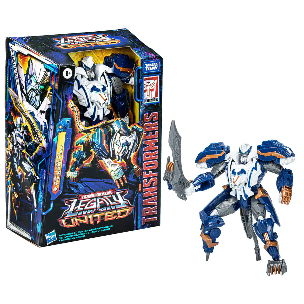 Transformers Legacy United Voyager Class Animated Prime Universe Thundertron akcijska figura 18 cm fotografija proizvoda