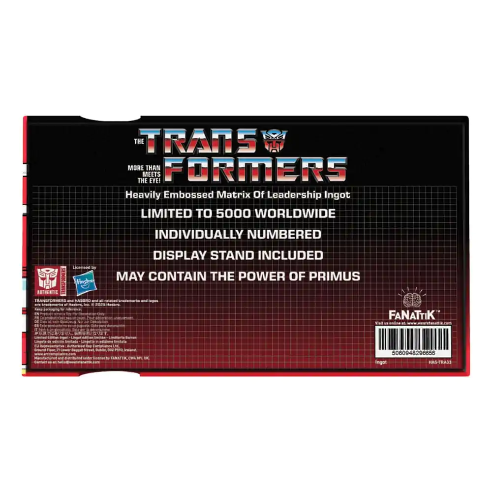 Transformers Replika Matrica Vodstva Metal Limited Edition 14 cm fotografija proizvoda