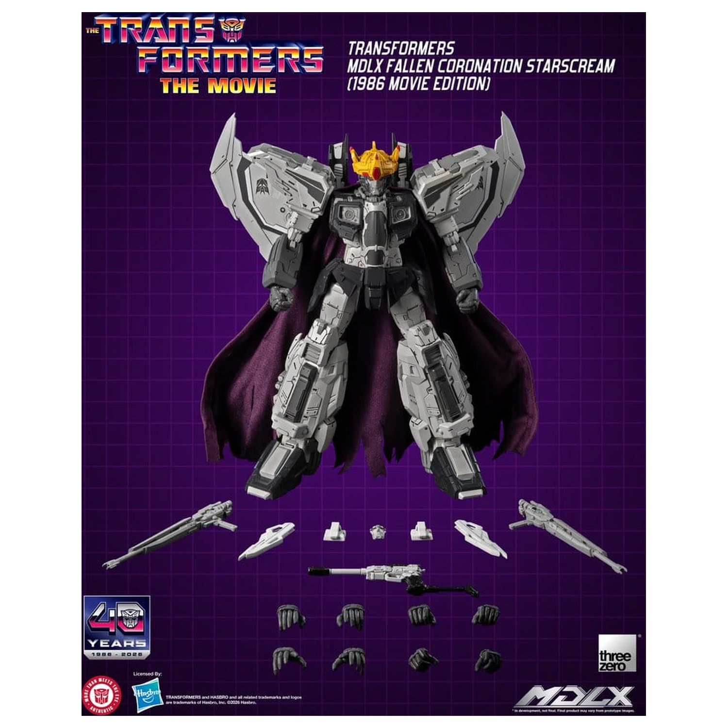 Transformers MDLX akcijska figura Fallen Coronation Starscream (1986 Movie Edition) 20 cm fotografija proizvoda