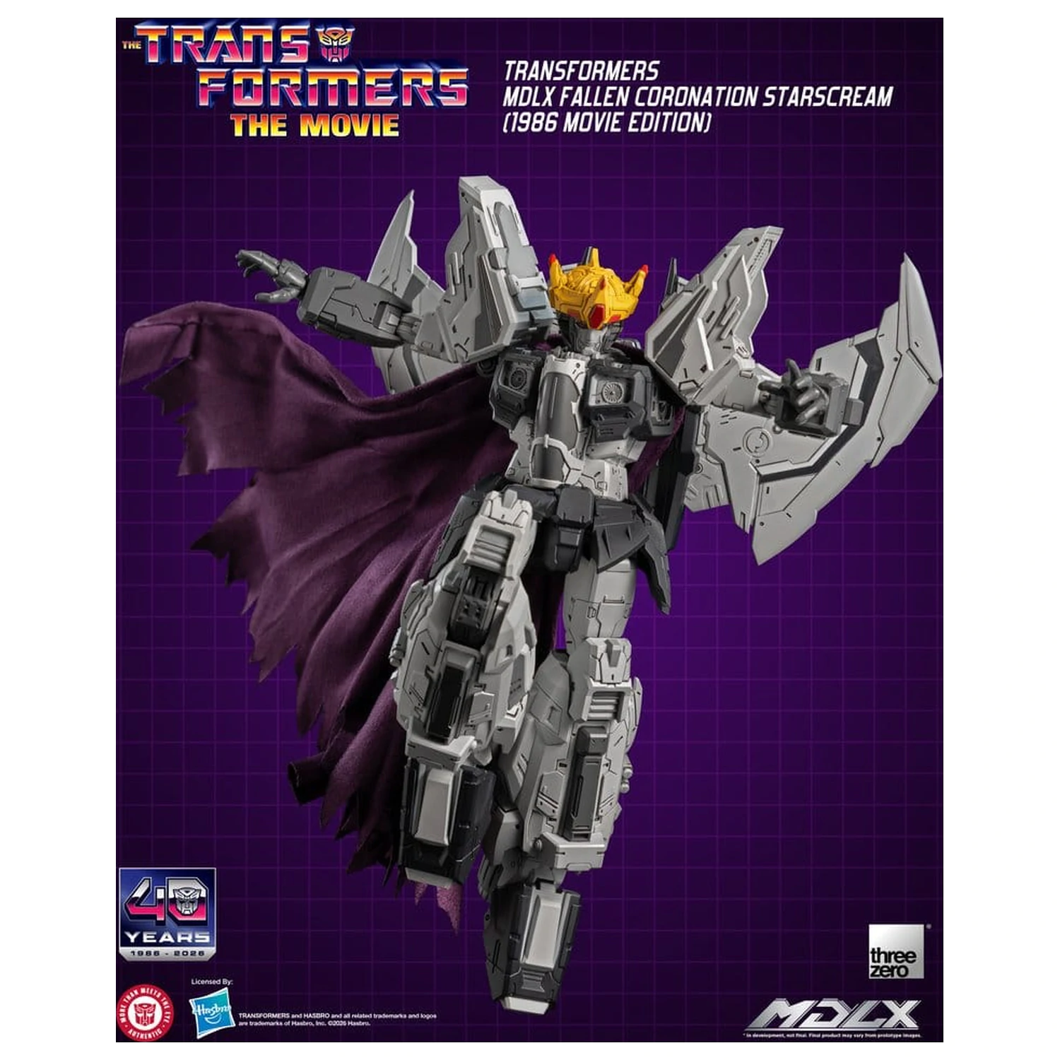 Transformers MDLX akcijska figura Fallen Coronation Starscream (1986 Movie Edition) 20 cm fotografija proizvoda
