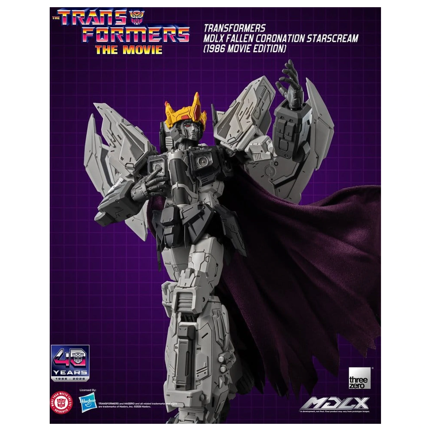 Transformers MDLX akcijska figura Fallen Coronation Starscream (1986 Movie Edition) 20 cm fotografija proizvoda