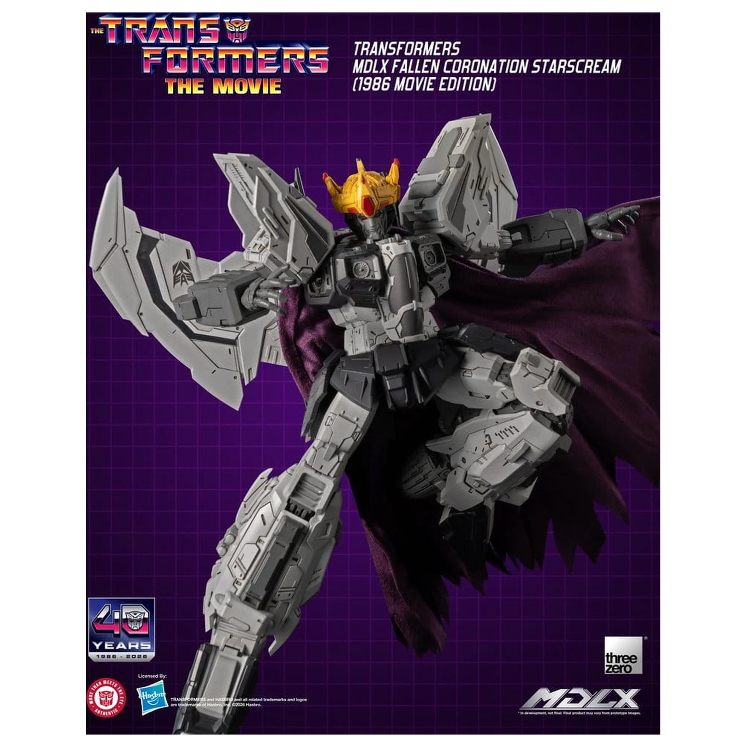 Transformers MDLX akcijska figura Fallen Coronation Starscream (1986 Movie Edition) 20 cm fotografija proizvoda