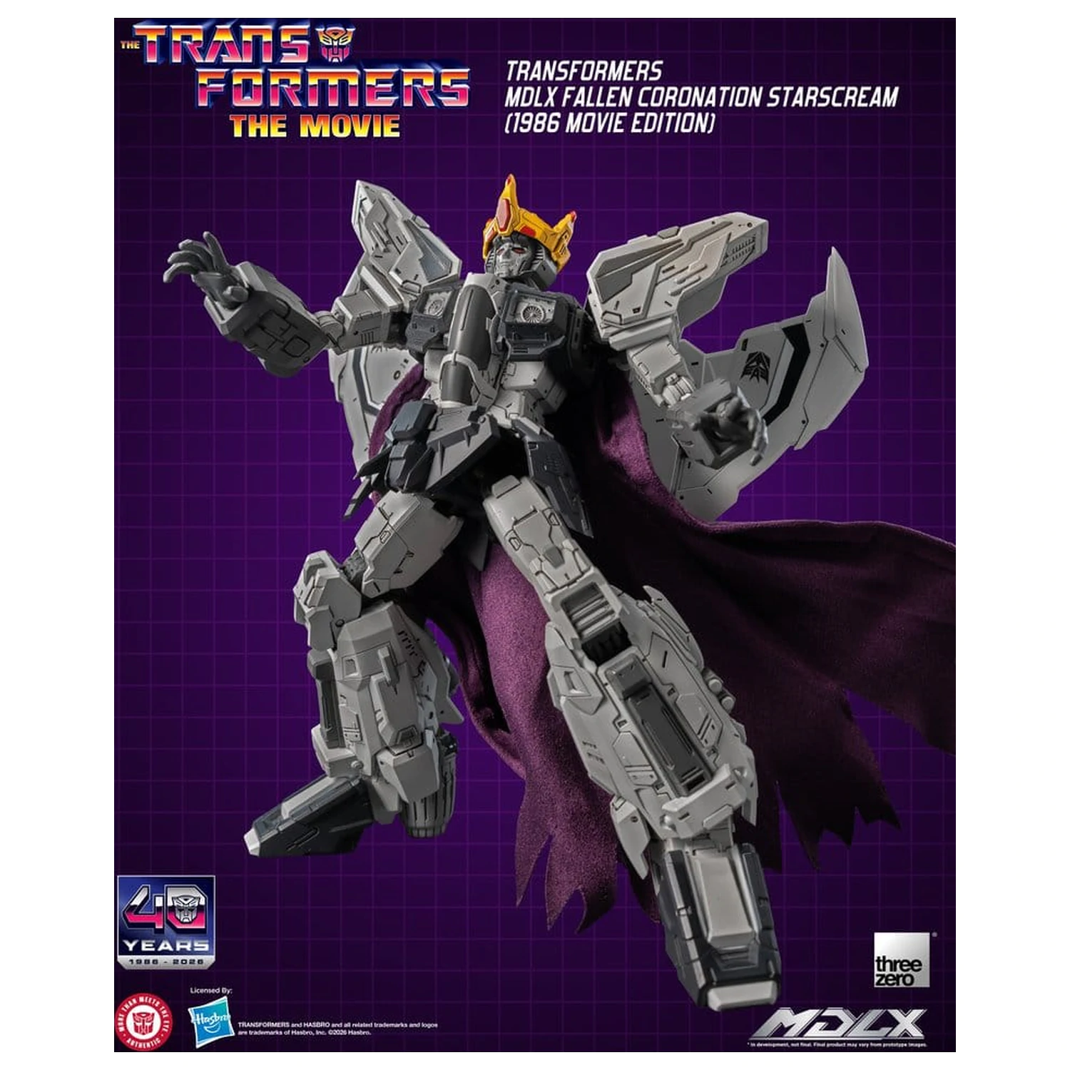 Transformers MDLX akcijska figura Fallen Coronation Starscream (1986 Movie Edition) 20 cm fotografija proizvoda