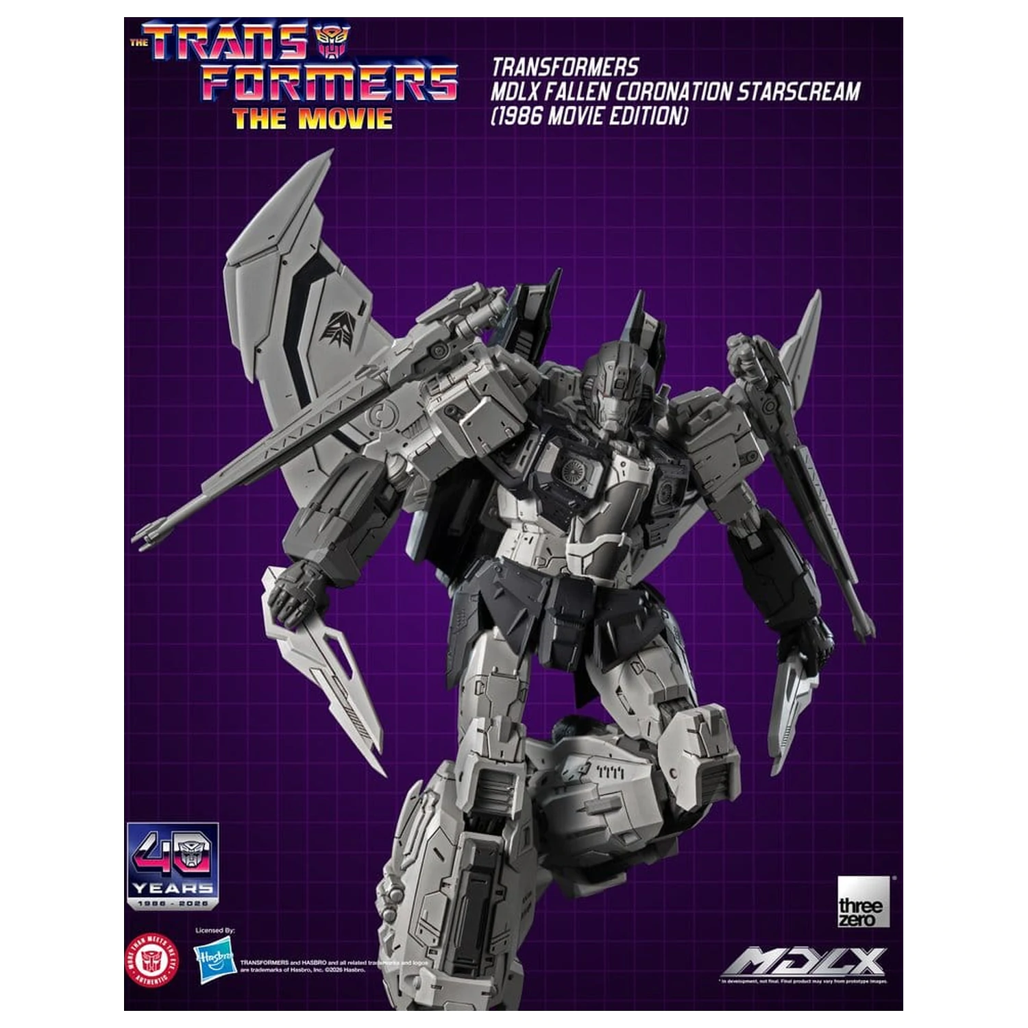 Transformers MDLX akcijska figura Fallen Coronation Starscream (1986 Movie Edition) 20 cm fotografija proizvoda