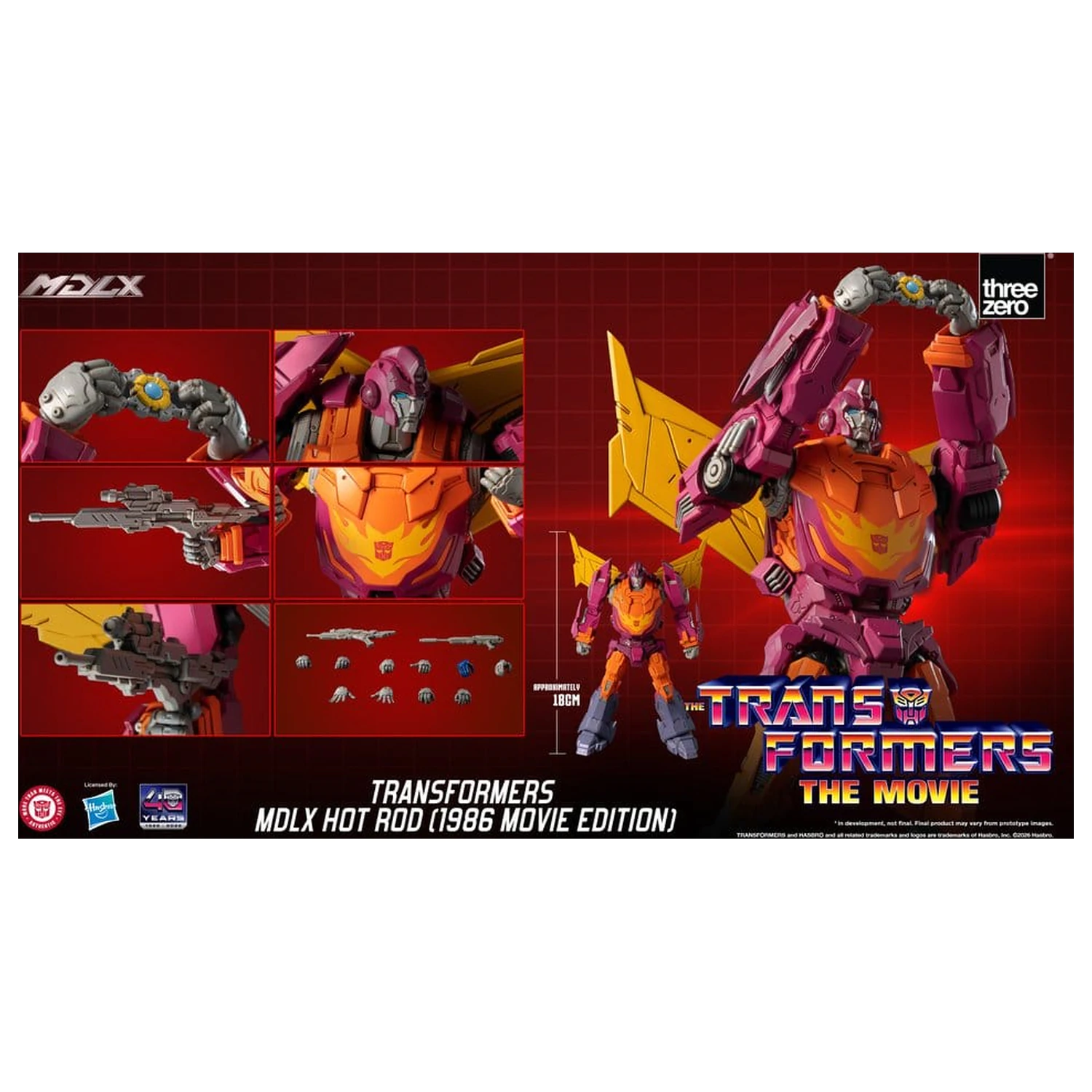 Transformers MDLX Hot Rod akcijska figura (izdanje filma iz 1986.) 18 cm fotografija proizvoda