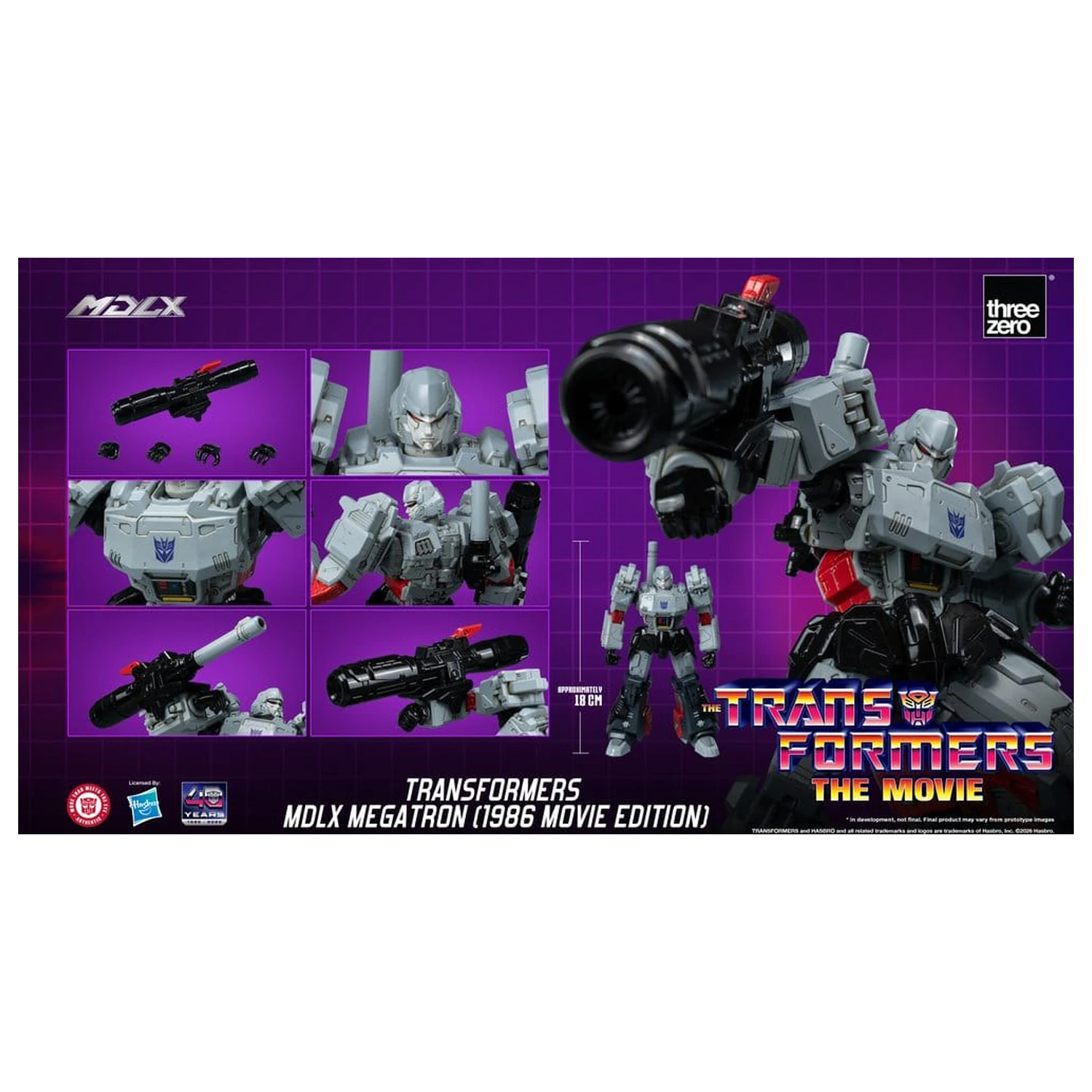 Transformers MDLX Akcijska Figura Megatron (1986 Movie Edition) 18 cm fotografija proizvoda