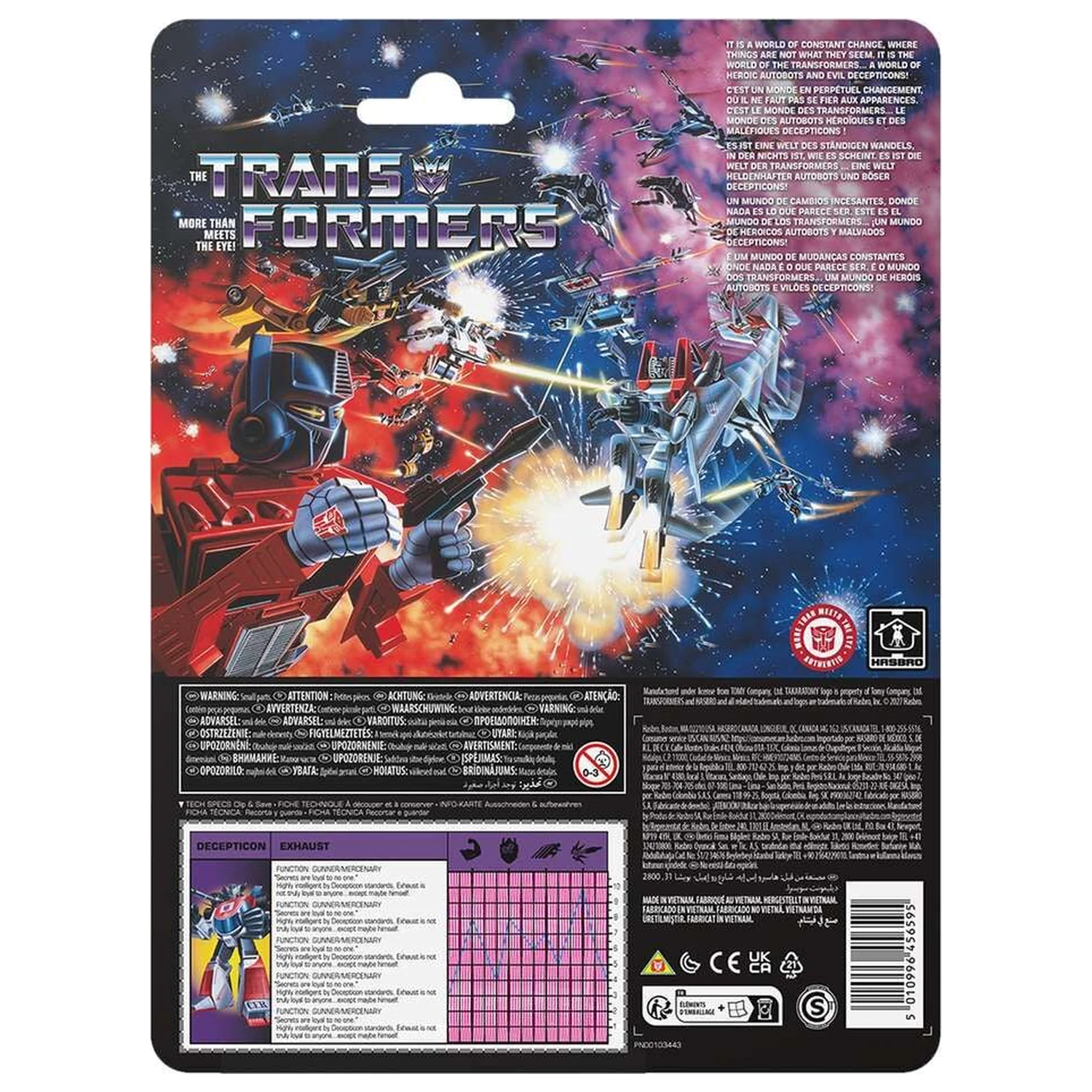 Transformers More Than Meets The Eye Decepticon Exhaust figura 13,2 cm fotografija proizvoda