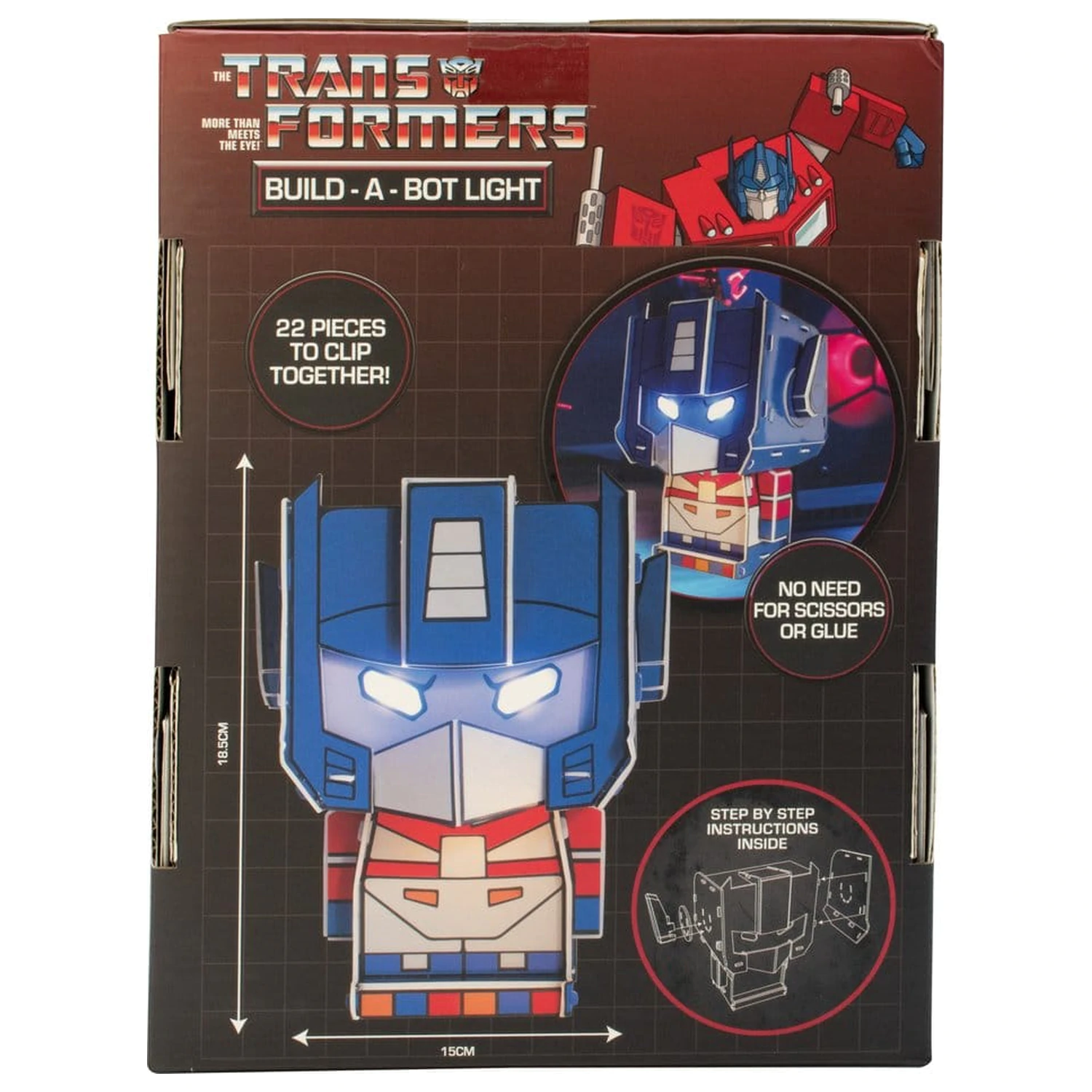 Transformers Svjetiljka za slaganje Optimus Prime fotografija proizvoda