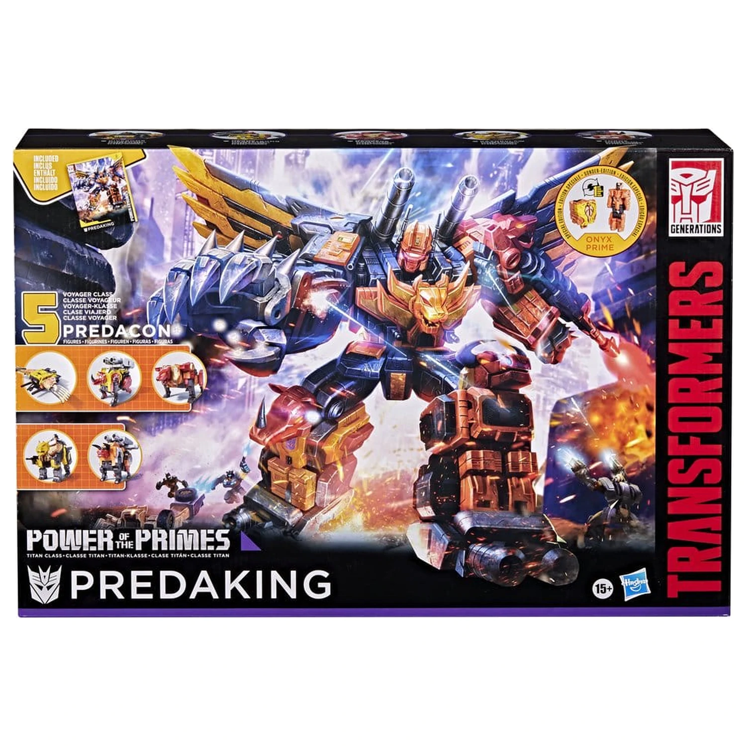 Transformers Power of the Primes Combiner Akcijska Figura Predaking 45 cm fotografija proizvoda