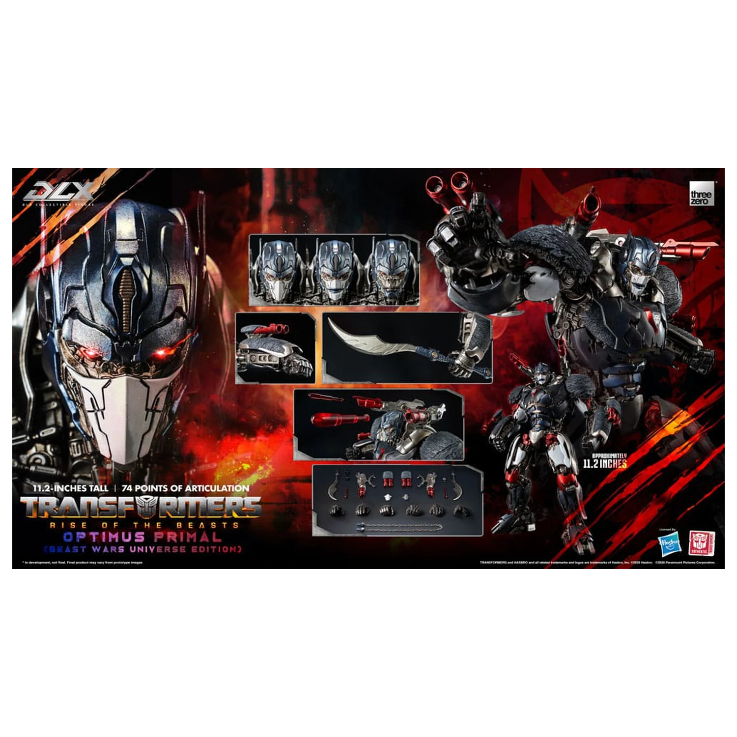 Transformers: Rise of the Beasts DLX Akcijska figura Optimus Primal (Beast Wars Universe Edition) 29 cm fotografija proizvoda