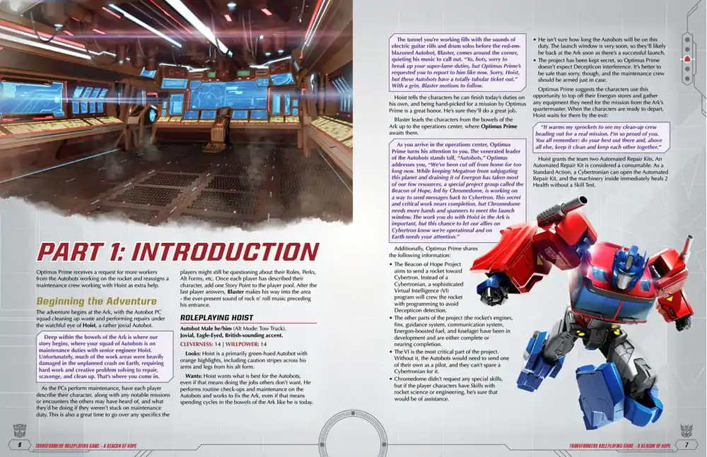 Transformers RPG A Beacon of Hope Avantura & GM Zaslon *Englische Version* fotografija proizvoda