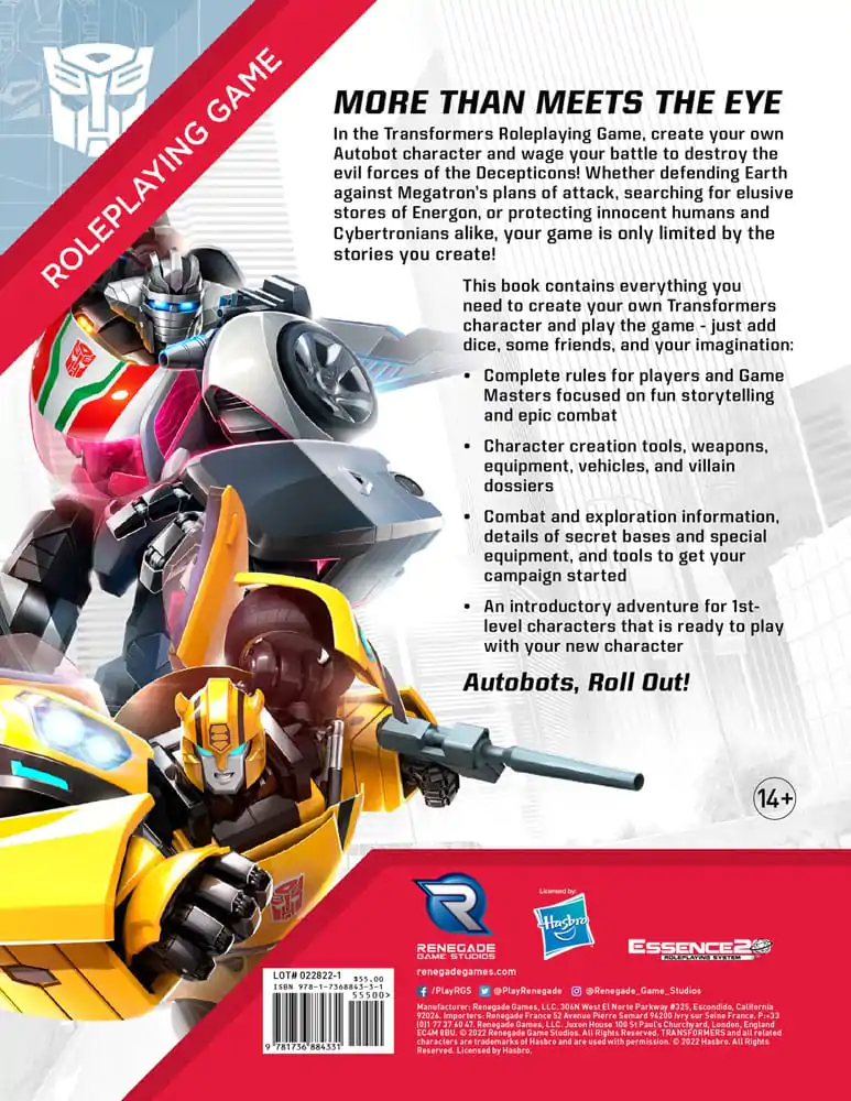 Transformers RPG Osnovna Pravila *Englische Version* fotografija proizvoda