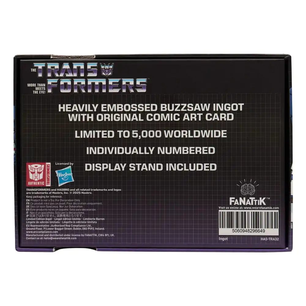 Transformers Replika Soundwave Kazeta Ograničeno izdanje fotografija proizvoda