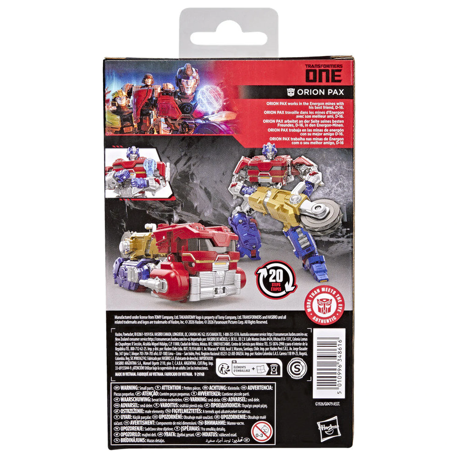 Transformers Studio Series - Transformers One Deluxe Class Orion Pax figura 12,5 cm fotografija proizvoda