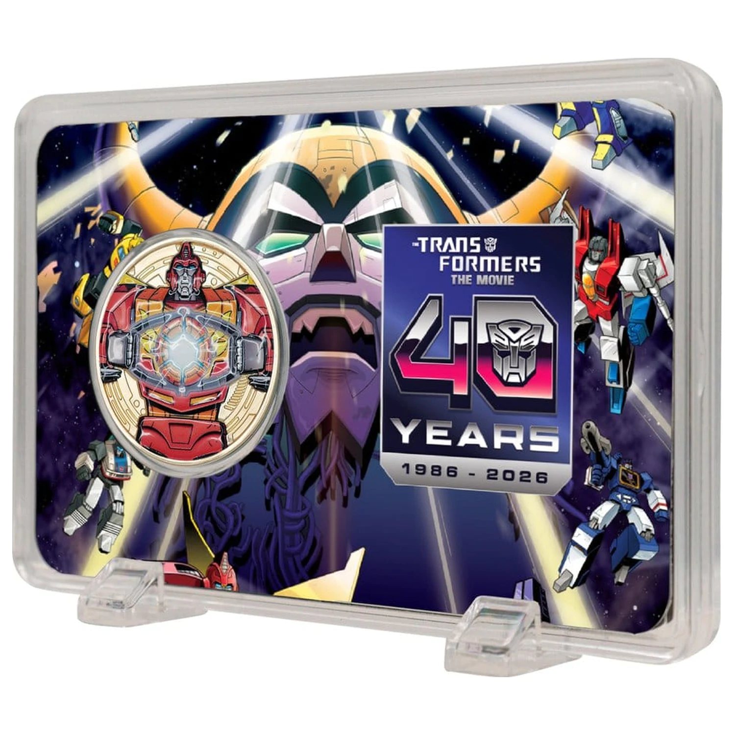 Transformers Collectable Coin The Movie 40th Anniversary Limited Edition 24-karatna pozlaćena fotografija proizvoda