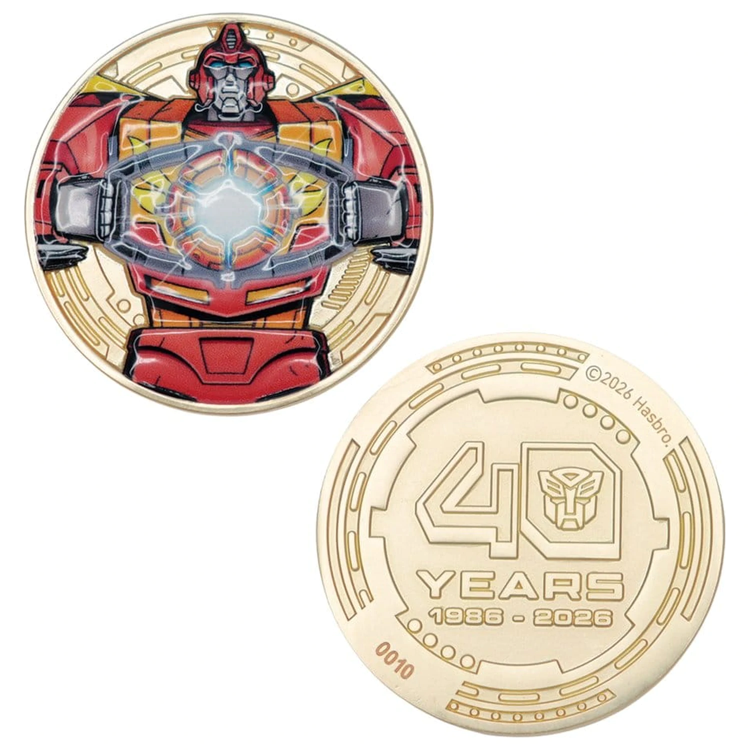 Transformers Collectable Coin The Movie 40th Anniversary Limited Edition 24-karatna pozlaćena fotografija proizvoda