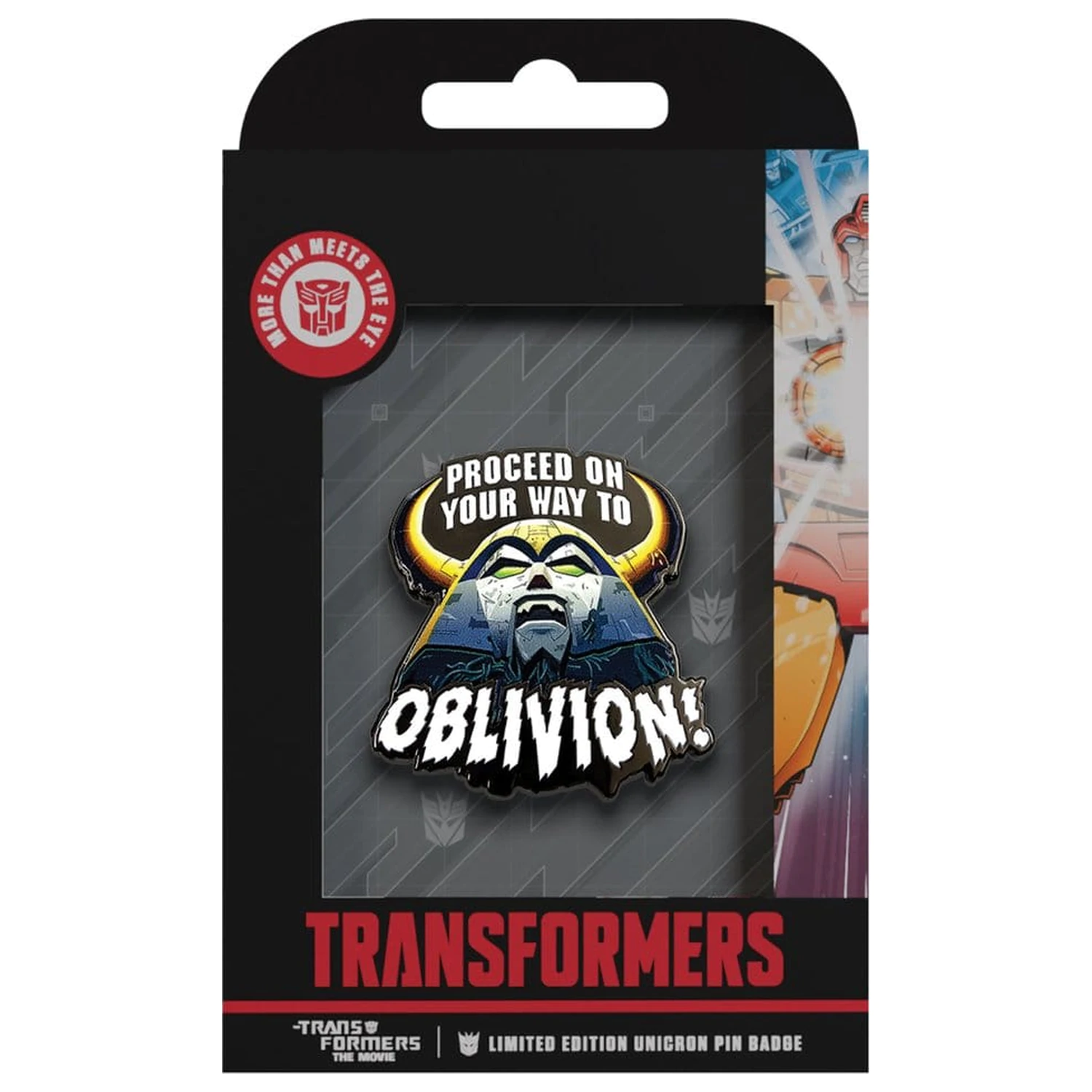 Transformers Pin značka The Movie 40th Anniversary Unicron Limited Edition fotografija proizvoda